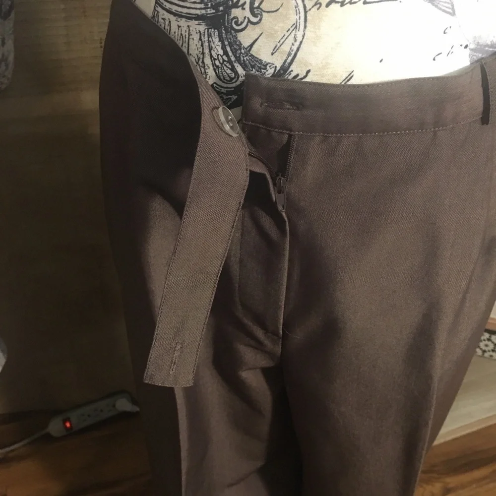 NORTON McNaughton  Petite rich brown poly/rayon dress slack
